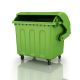 Mixed waste container build up